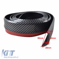 Univerzális első spoiler Samurai Lip Safe & Style 2500mm Carbon 1 db-image-6299438