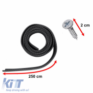 Univerzális első spoiler Samurai Lip Safe & Style 2500mm Carbon 1 db-image-6299445