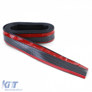 Univerzális rugalmas első spoiler toldat carbon megjelenés piros 5cm 2.5 méter-image-6197905