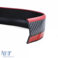 Univerzális rugalmas első spoiler toldat carbon megjelenés piros 5cm 2.5 méter-image-6197906
