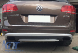 Unterfahrschutz für VW Touareg 7P MK2 10-14 Skid Plates Off Road Silber Schwarz-image-6034260
