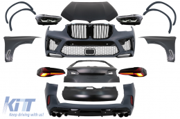 Upgrade Body Kit suitable for BMW X5 E70 (2007-2013) Conversion to X5M 2024 Design-image-6106148