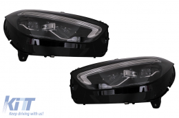 Upgrade Body Kit suitable for Mercedes C-Class W205 (2014-2018) Conversion to C-Class W206 C63 Design-image-6106256