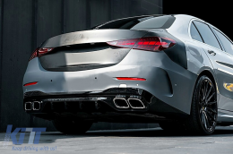 Upgrade Body Kit suitable for Mercedes C-Class W205 Facelift (2018-2022) Conversion to C-Class W206 C63 Design-image-6106378