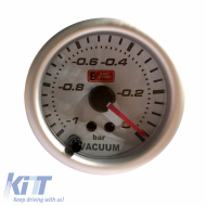Vacuum Gauge Auto Gauge White 52mm With 7 Colors