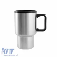 Vacuum Travel Mug suitable for Coffee / Tea Chrome 414ml-image-6302348