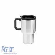 Vacuum Travel Mug suitable for Coffee / Tea Chrome 414ml-image-6302349