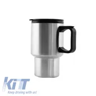 Vacuum Travel Mug suitable for Coffee / Tea Chrome 414ml-image-6302352
