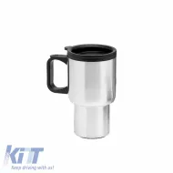 Vacuum Travel Mug suitable for Coffee / Tea Chrome 414ml-image-6302353