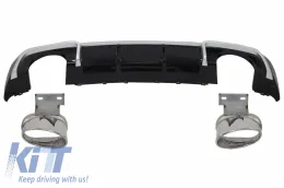 image-7-Valance Diffusor & Auspuff-Tipps für Audi A3 8V Sline Facelift 16-19 RS3 Look