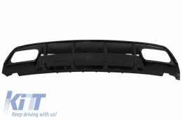 Valance Rear Diffuser Suitable for MERCEDES W176 A-Class (2012-2018) with Roof Boot Lid Spoiler A45 Design Facelift  Black Edition-image-6049557