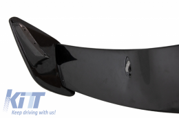 Задна дифузьор Valance , Подходящ за MERCEDES W176 A-Class (2012-2018) със Спойлер на капака на покрива A45 Дизайн Facelift Черен Edition-image-6049565