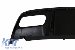 Задна дифузьор Valance , Подходящ за MERCEDES W176 A-класа (2012-2018) с Накрайници за ауспух и Спойлер на капака на багажника A45 Дизайн Facelift-image-6049598