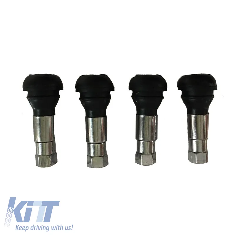 Valve Caps Chrome & Valves Butzi TR413C Set 4 Pieces