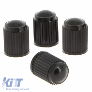 Valve Caps Plastic Black Swiss Drive CAPVALV 4 Pcs - CGRCAAR6040085