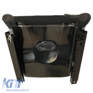 Verseny kagylóülés, velúr Alcantara, fekete, pár (2 db)-image-6293647