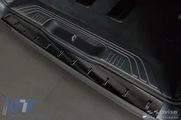 Verstärkter Avisa-Schutz geeignet für die hintere Stoßstange des Mercedes V-Class W447, Vito, Marco Polo 2014-2019, nach 2019 mit nach oben öffnendem Kofferraum, schwarz-image-6129820