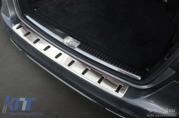 Verstärkter Avisa-Schutz geeignet für die hintere Stoßstange des Mercedes C-Klasse W205 Kombi 2014-2021, Chrom-image-6212018