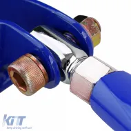 Verstärkungsstrebe aus Aluminium blau verstellbar, geeignet für VW Golf 4 + Bora 97-03-image-6196851