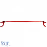 Verstellbare Aluminium-Strebe rot für vorne, geeignet für Peugeot 206 + CC SW 98-08-image-6191305