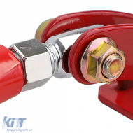 Verstellbare rote Aluminium-Strebe für vorne, geeignet für VW Golf 4 + Bora 97-03-image-6193550