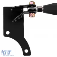 Verstellbare schwarze Aluminium-Strebe für die Vorderachse, geeignet für VW Golf 4 + Bora 97-03-image-6190844