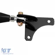Verstellbare schwarze Aluminium-Strebe für die Vorderachse, geeignet für VW Golf 4 + Bora 97-03-image-6190845