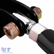 Verstellbare schwarze Aluminium-Strebe für die Vorderachse, geeignet für VW Golf 4 + Bora 97-03-image-6190846