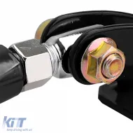 Verstellbare schwarze Aluminium-Strebe für die Vorderachse, geeignet für VW Golf 4 + Bora 97-03-image-6190847