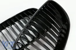 Vese hűtőrács BMW 1 E81 E82 E87 E88 LCI (2007-2011) modellekhez, zongoralakk fekete-image-6073359
