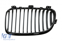 Vese hűtőrács BMW 1 E81 E82 E87 E88 LCI (2007-2011) modellekhez, zongoralakk fekete-image-6073362
