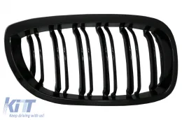 Vese hűtőrács BMW 3-as E46 Coupe Cabrio 2 ajtós Facelift (2003-2005) Double Stripe M Design Piano Black-image-6089980