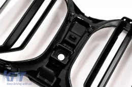 Vese hűtőrács BMW 5-ös G30 G31 LCI (07.2020-2023) Double Stripe Design Piano Black-image-6088114