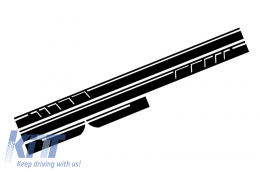 image-2-Vinilo adhesivo lateral Negro mate Para MERCEDES W117 C117 X117 13-16 W176 12+-