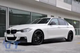 Странични стикери Vinyl Матово черно подходящ за BMW F30 F31 3 Series (2011-Up) M-Performance дизайн-image-6020231