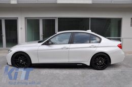 Странични стикери Vinyl Матово черно подходящ за BMW F30 F31 3 Series (2011-Up) M-Performance дизайн-image-6020232