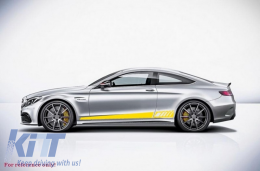 Странични стикери Vinyl Матово Жълто подходящ за MERCEDES C-Class C205 Купе A205 Cabriolet (2014-up)-image-6033893