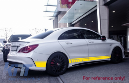 Странични стикери Vinyl Матово Жълто , подходящ за Mercedes CLA W117 C117 X117 (2013-2016) A Class W176 (2012-up) 45 Дизайн Edition 1-image-6033904