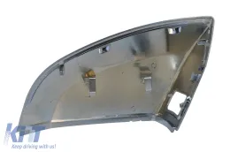 Visszapillantó tükör borítás Audi Q7 4M (2015-2019) Q5 (2017-2020) alumínium hatású, holttérfigyelővel, RS Dizájn-image-6084722