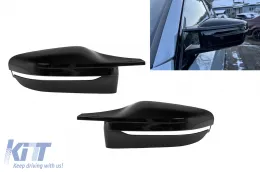 Visszapillantó tükör borítás BMW 3 G20 G21 G28 (2017-2020), zongoralakk fekete, M Sport Dizájn, balkormányos-image-6070770