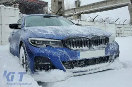 Visszapillantó tükör borítás BMW 3 G20 G21 G28 (2017-2020), zongoralakk fekete, M Sport Dizájn, balkormányos-image-6110486