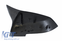 Visszapillantó tükör borítás és hátsó spoiler, BMW 3 F30 2011-2018, M4 stílus, szénszál-image-6043425