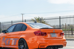 Visszapillantó tükör borítás és hátsó spoiler, BMW 3 F30 2011-2018, M4 stílus, szénszál-image-6043431