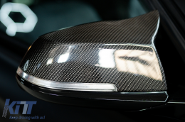 Visszapillantó tükör borítás és hátsó spoiler, BMW 3 F30 2011-2018, M4 stílus, szénszál-image-6109606