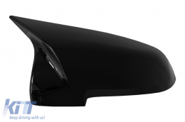 Visszapillantó tükör borító szett, BMW 5 F10 F11 F07 LCI (2015-2017), BMW 6 F06 F12 F13 LCI (2014-2018), BMW 7 F01 F02 F03 LCI (2012-2015), Zongoralakk fekete, M kivitel-image-6056201