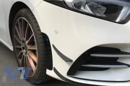 Visszapillantótükör borítások és első lökhárító légbeömlők Mercedes A-osztály W177 (05.2018-tól) V177 (09.2018-tól) modellekhez, Night csomag megjelenés-image-6065698