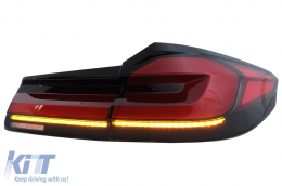 Voll LED-Rückleuchten für BMW 5er G30 Limousine 2017-2019 LCI-Design Dynamisch Blinker-image-6096988