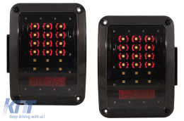 Voll-LED-Rückleuchten für Jeep Wrangler JK 2007-2017 Smoke-image-5999585