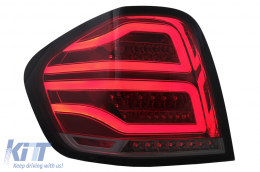 VOLL-LED-Rückleuchten für Mercedes M-Klasse W164 05-08 Red Smoke-image-6099147