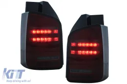 image-12-Voll LED Rückleuchten für VW Transporter V T5 Facelift 2010-2015 Dynamisch Blinker Roter Rauch
